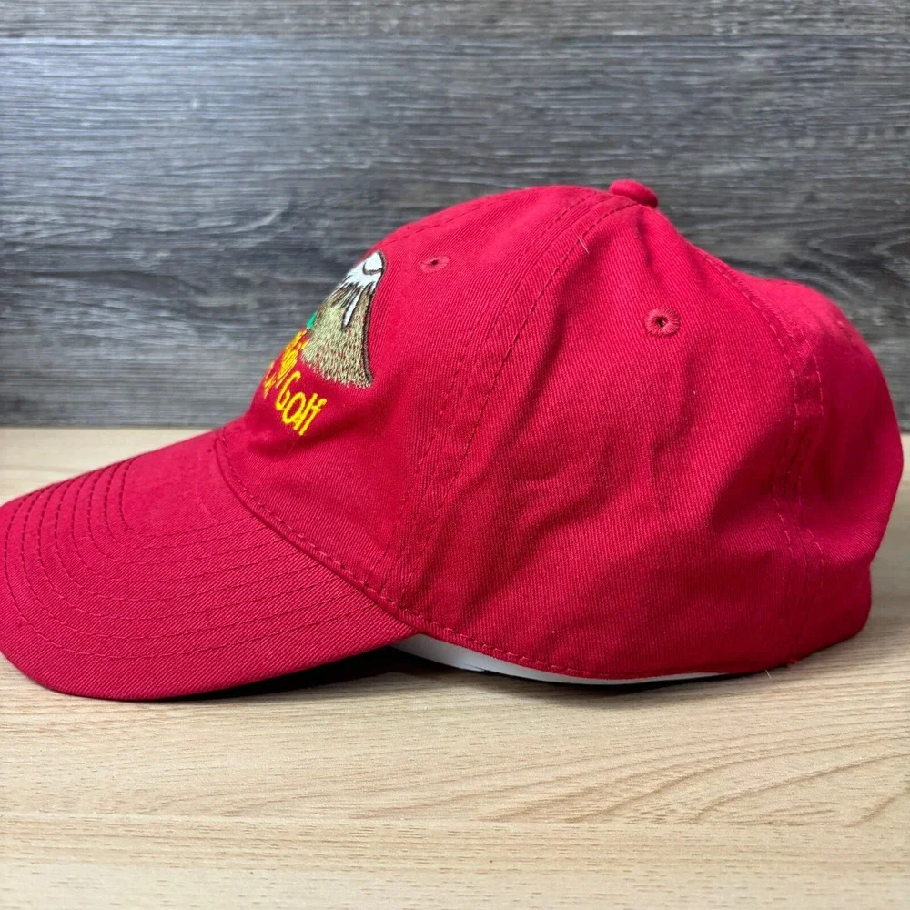 Sea Mountain Golf Hat Cap Strap Back‎ Red Sitka Alaska Adjustable